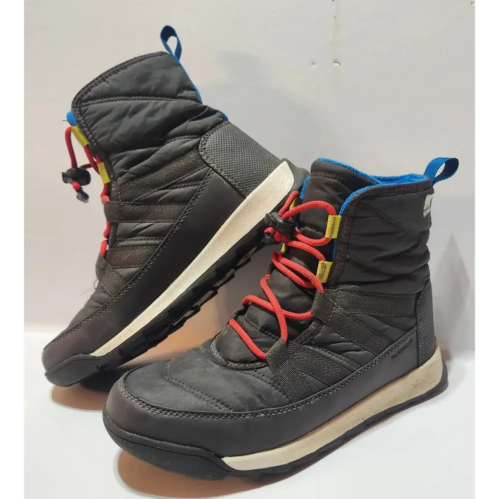 Sorel Whitney II Short Lace Youth Size 5 Waterproof Snow Boots NY3903-093